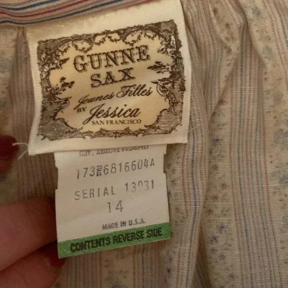 COPY - Vintage Gunne Sax Jeunes Filles skirt, Girls 14, 70’s, - Picture 3 of 8